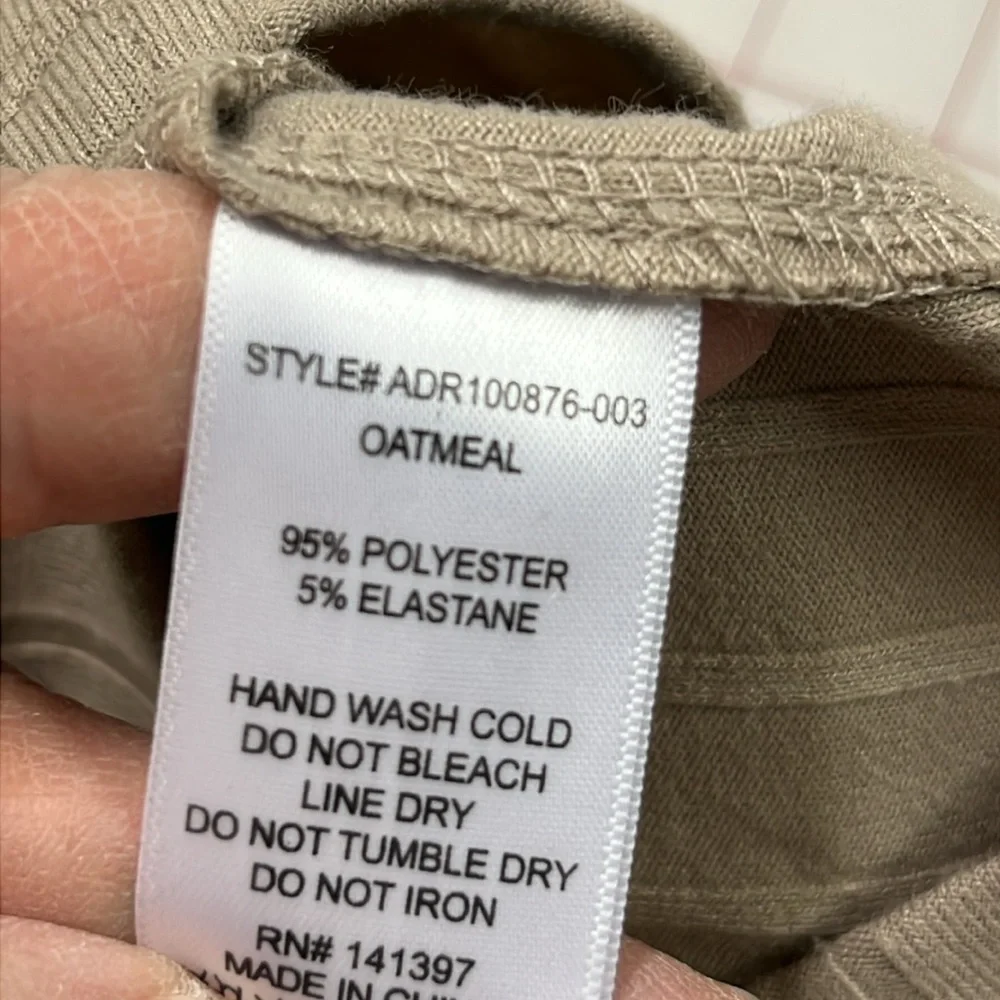 ASTR THE LABEL NWT Party/Work Asymmetric Twist Front Channel Knit Oatmeal DressM - Picture 14 of 16